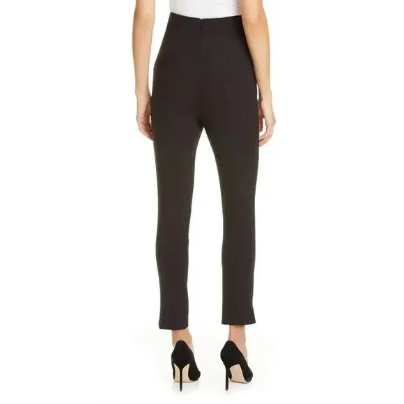 NWT Veronica Beard Ferdinand Bow Accent Skinny Pants - Black 16 High Rise